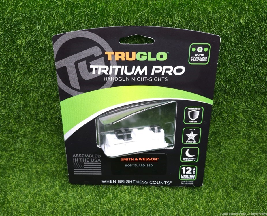 TruGlo Tritium Pro Night Sight Set for S&W Bodyguard .380 - TG231MP2W-img-0