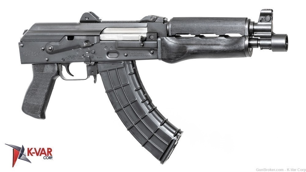 Zastava ZPAP92 7.62x39 30 Round AK47 Pistol with Wood Handguards AK Pistol-img-0