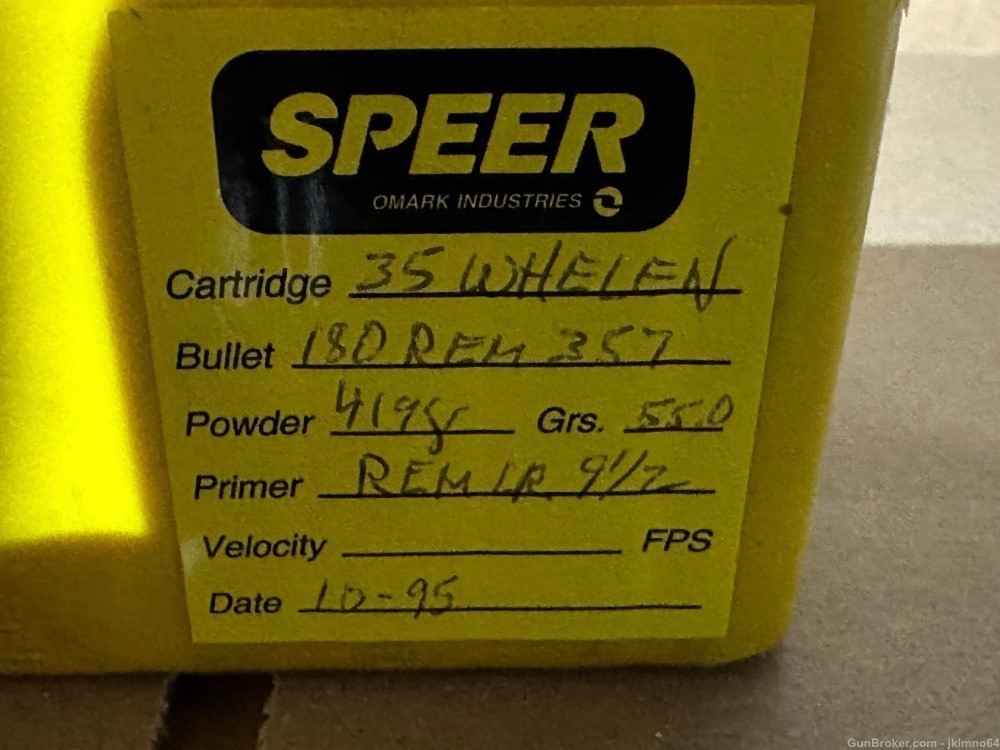 20 rounds of 35 Whelen ammo reloads -img-6