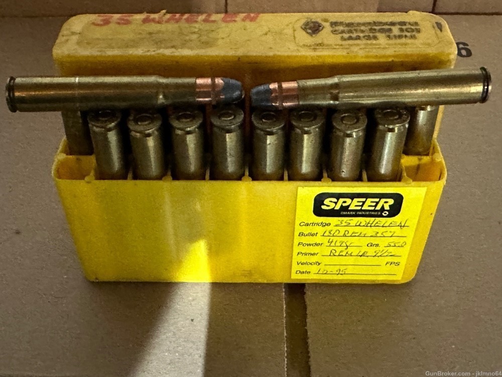 20 rounds of 35 Whelen ammo reloads -img-3