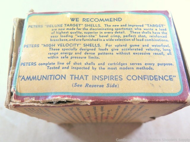 Vintage Peters US Property Special Heavy Load 00 Buck Paper Shotshells box -img-4