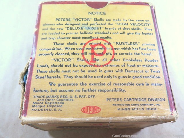 Vintage Peters US Property Special Heavy Load 00 Buck Paper Shotshells box -img-3