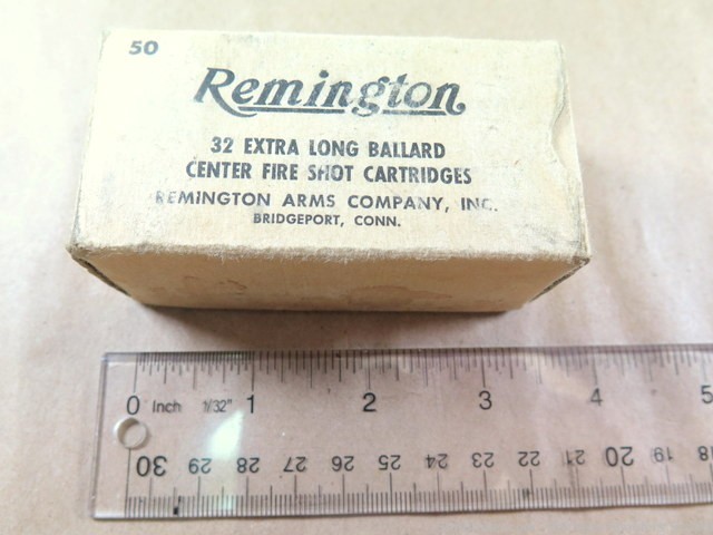 Vintage Rare Remington .32 Extra Long Ballard Center Fire Shot Cartridges -img-0