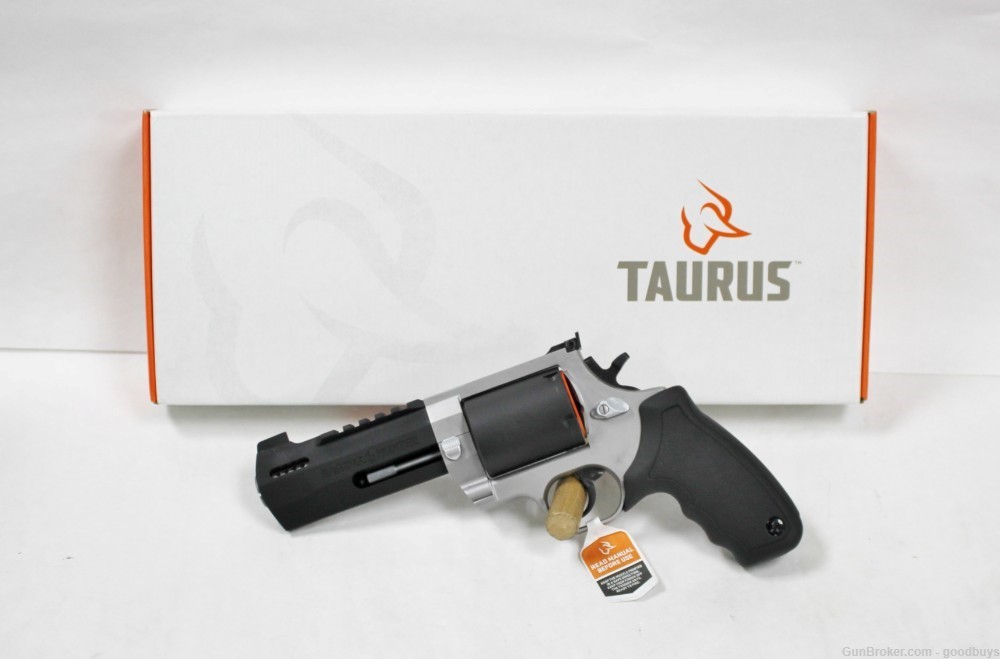 Taurus 2500055RH Raging Hunter 500 S&W 5rd 5 1/8" 2-TONE BLK Rubber NIB -img-0