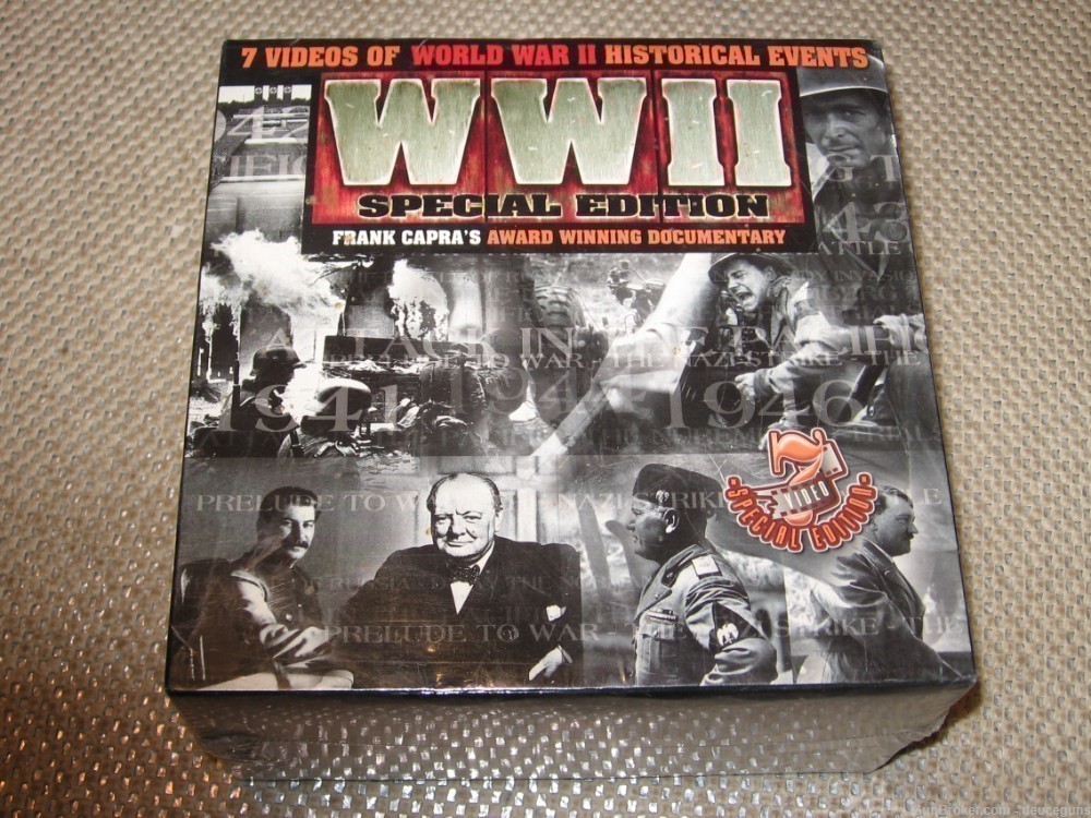 WW II Special Edition (VHS/EP, 7-Tape Set) New Still Sealed in Factory Wrap-img-0