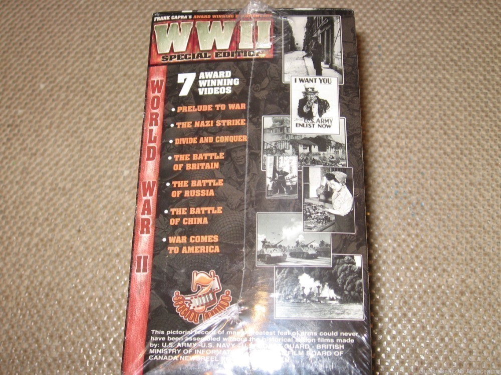 WW II Special Edition (VHS/EP, 7-Tape Set) New Still Sealed in Factory Wrap-img-3