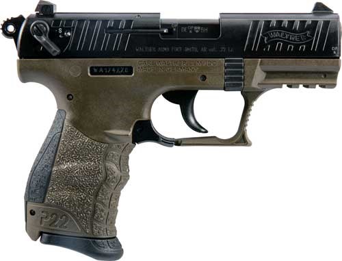 Walther P22 CA Military .22Lr 3.42" AS 10-Shot OD Green-img-1