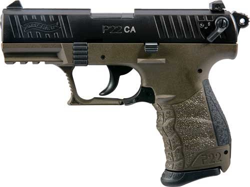 Walther P22 CA Military .22Lr 3.42" AS 10-Shot OD Green-img-0