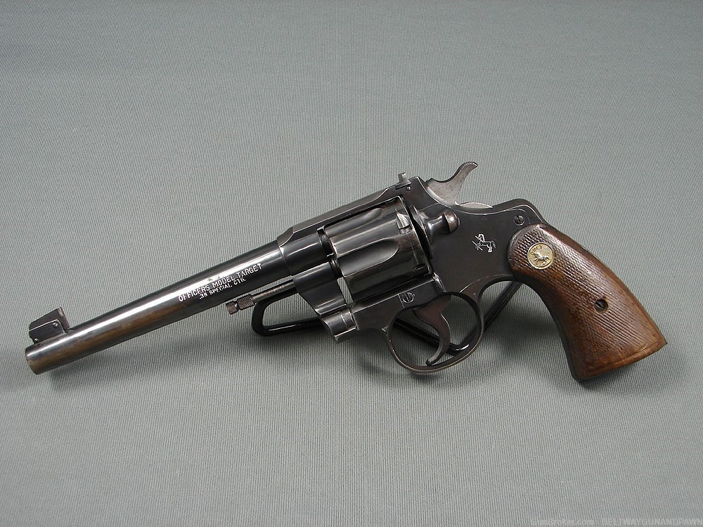 Colt Officer's Model Target 38 Spl 6" Mfg 1948 Last Year of Prewar Model-img-0