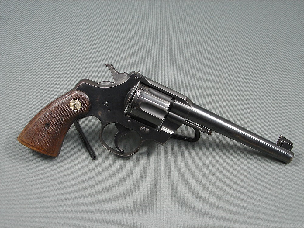 Colt Officer's Model Target 38 Spl 6" Mfg 1948 Last Year of Prewar Model-img-1