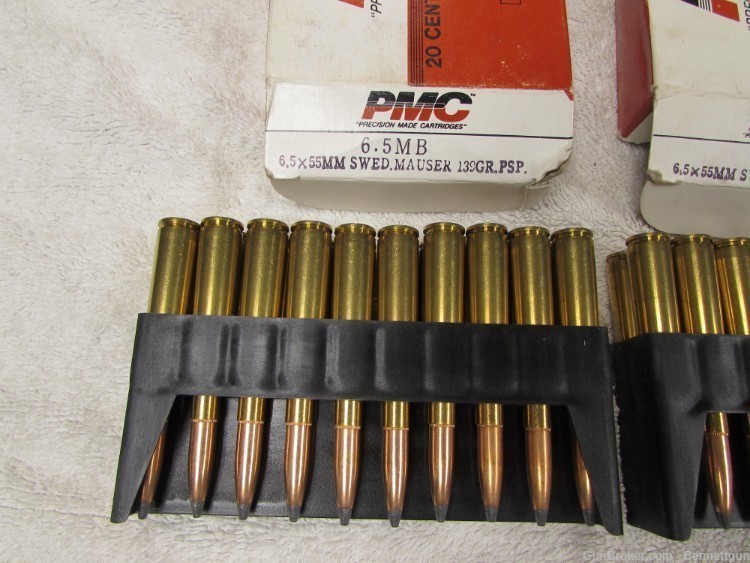 PMC 6.5 Swedish mauser 6.5x55mm 139 gr PSP ammo 2 boxes-img-1