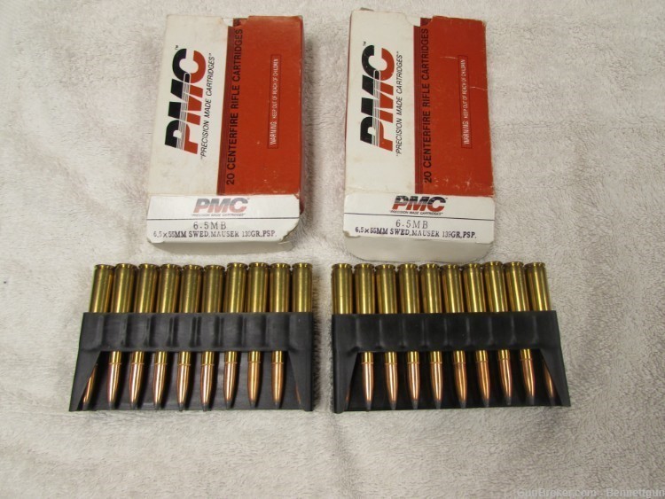 PMC 6.5 Swedish mauser 6.5x55mm 139 gr PSP ammo 2 boxes-img-0