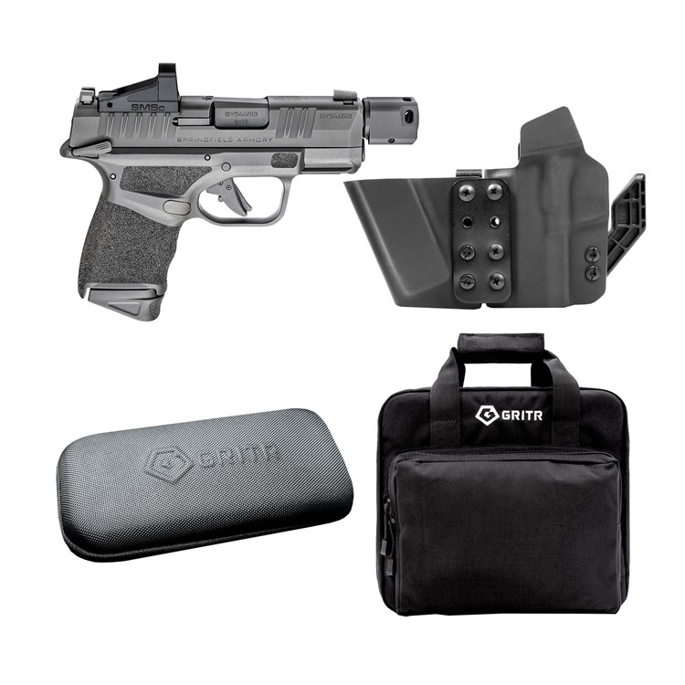 Springfield Hellcat RDP 9mm Pistol w/ GRITR IWB RH Holster, Clean Kit, Case-img-1