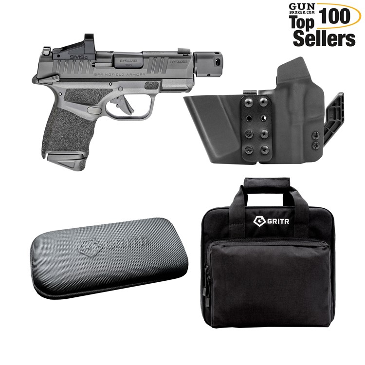 Springfield Hellcat RDP 9mm Pistol w/ GRITR IWB RH Holster, Clean Kit, Case-img-0