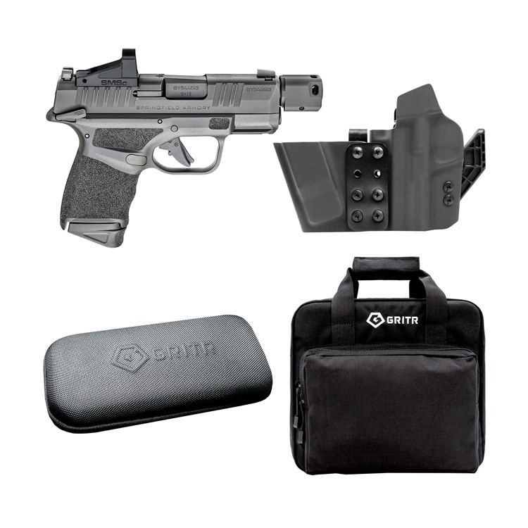 Springfield Hellcat RDP 9mm Pistol w/ GRITR IWB LH Holster, Clean Kit, Case-img-1