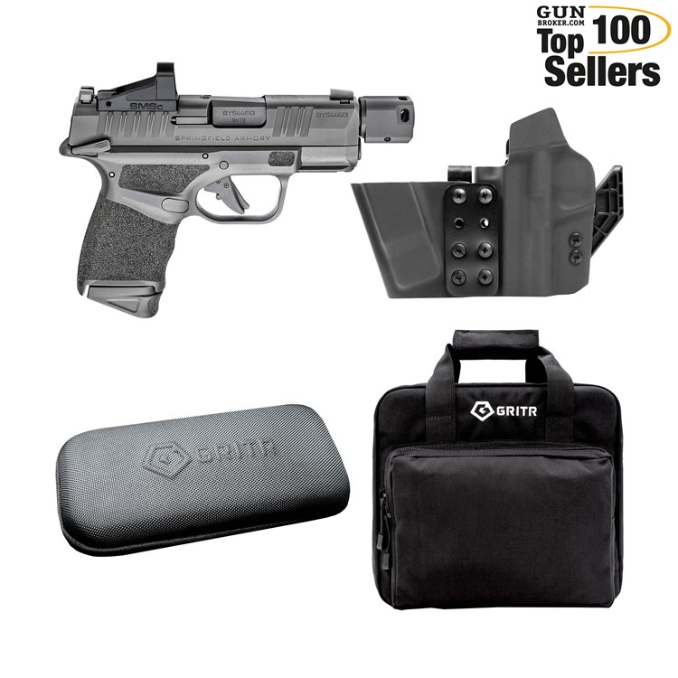 Springfield Hellcat RDP 9mm Pistol w/ GRITR IWB LH Holster, Clean Kit, Case-img-0