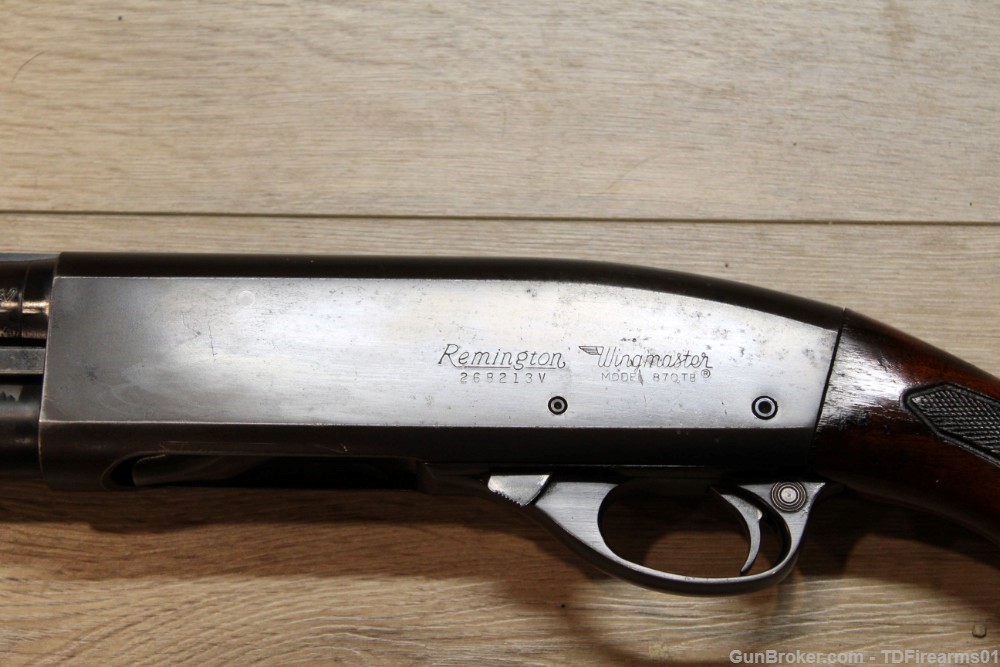 Remington 870 TB wingmaster 12 gauge poly choke nice wood good restore prjt-img-10