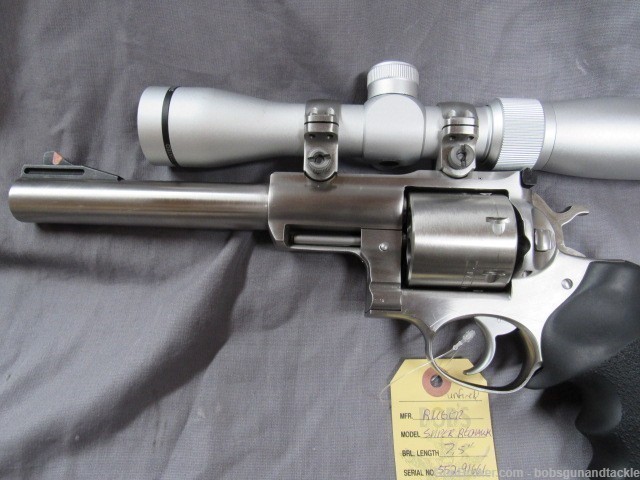Ruger Super Redhawk  Stainless .480 Ruger w/ Hammers 2-7X32mm Scope Unfired-img-33