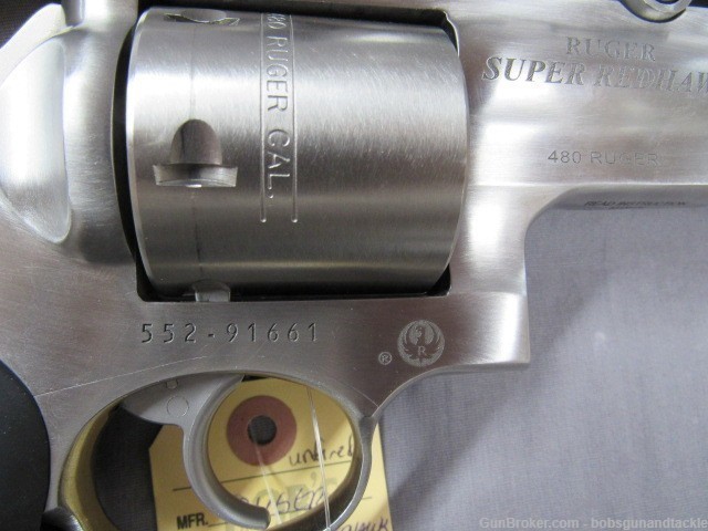 Ruger Super Redhawk  Stainless .480 Ruger w/ Hammers 2-7X32mm Scope Unfired-img-4