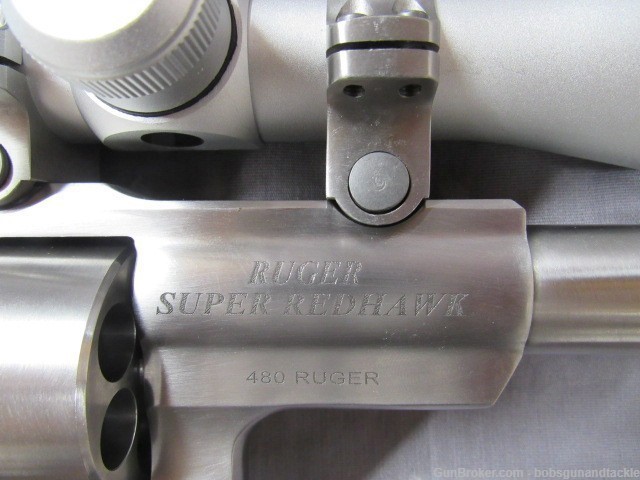 Ruger Super Redhawk  Stainless .480 Ruger w/ Hammers 2-7X32mm Scope Unfired-img-10