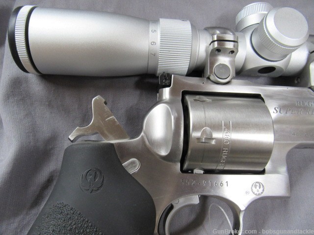 Ruger Super Redhawk  Stainless .480 Ruger w/ Hammers 2-7X32mm Scope Unfired-img-35