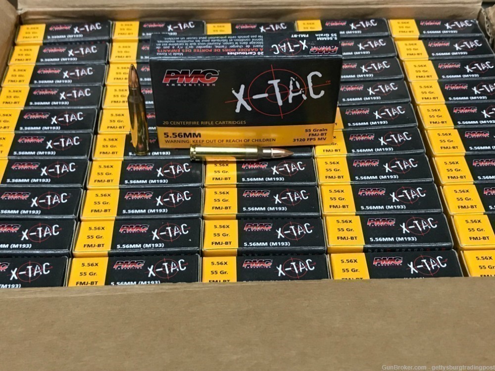 PMC X-TAC 556 55gr FMJ M193 5.56x45 1000 Rounds-img-1