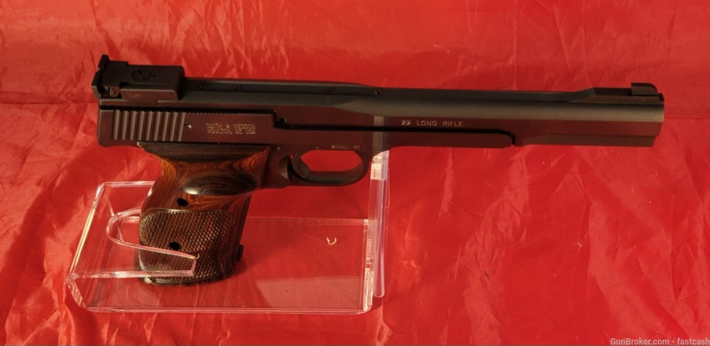 Smith & Wesson Model 41 .22LR 7" Barrel NICE S&W 22 Pistol Penny Auction-img-0