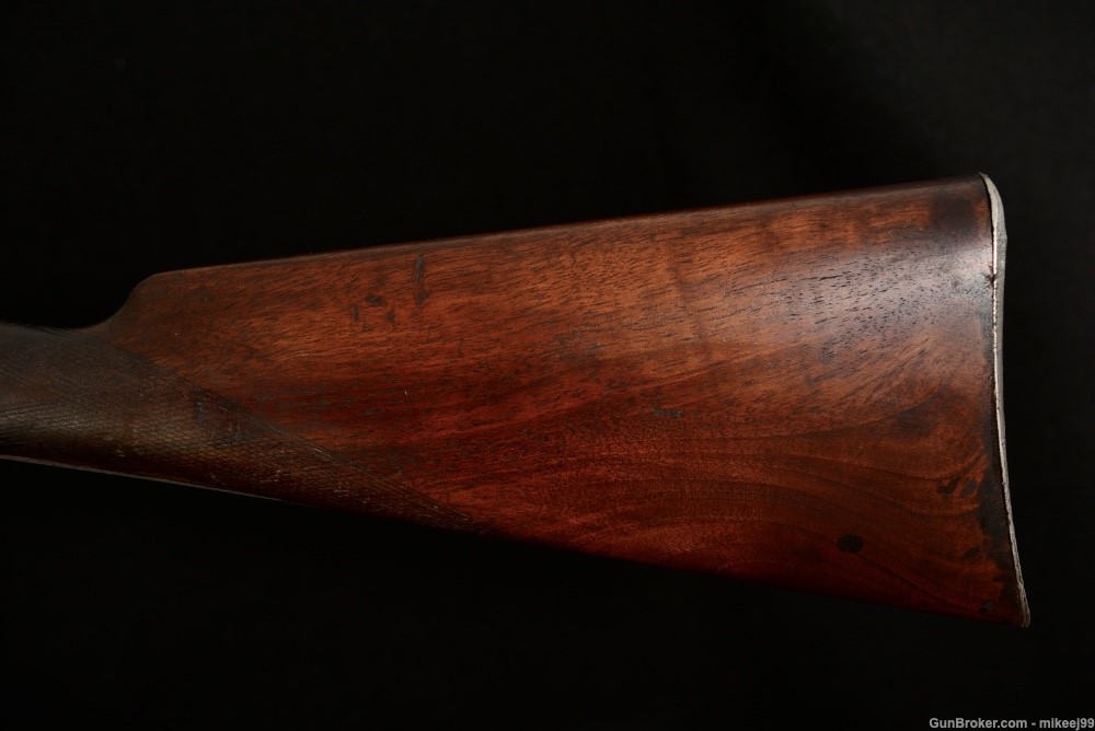 French sidelever 16 gauge double barrel hammer gun. PENNY AUCTION-img-2