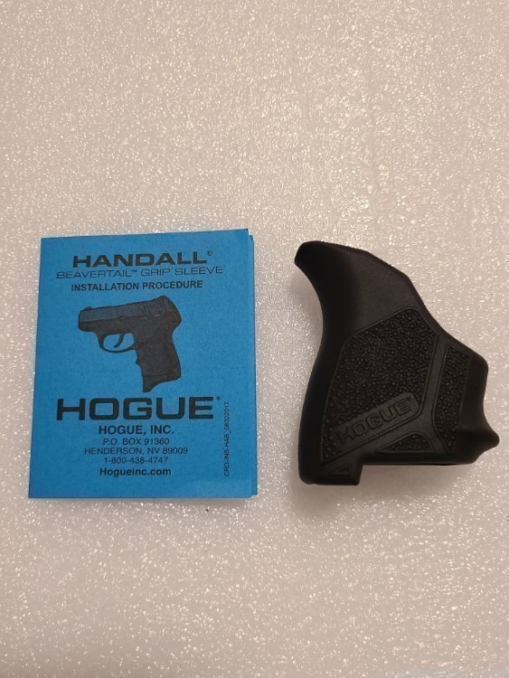 Ruger LCPII Hogue Handall Black Rubber Grip Slip On LCP2 LCP 2 ii-img-1