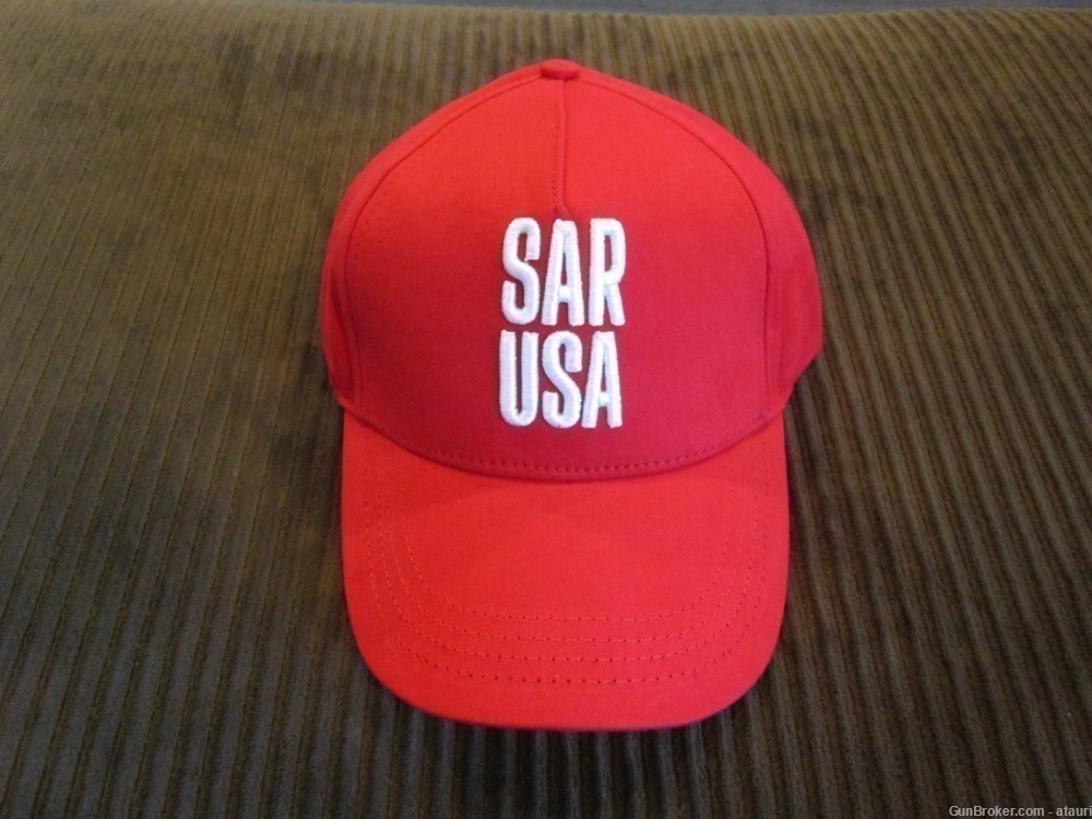SAR USA Cap Red White Strapback Sarsilmaz Hat SAR9 New CZ Clone-img-0