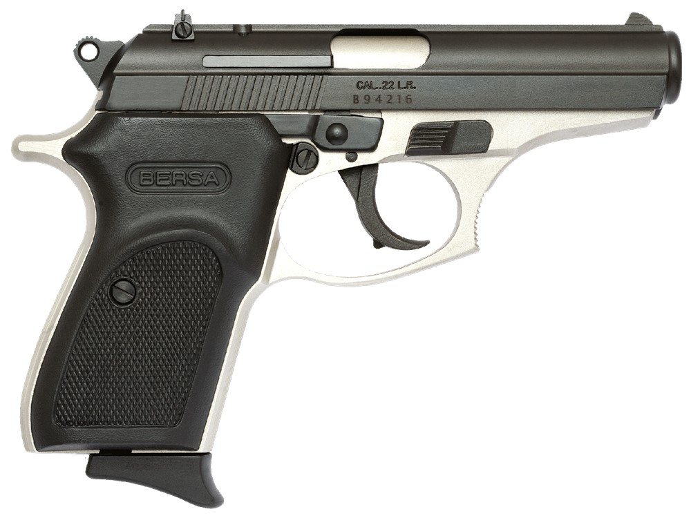 Bersa Thunder  22 LR 3.50 Pistol Nickel/Black-img-0