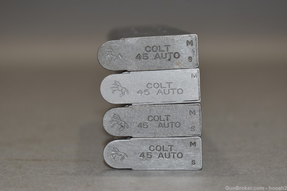 4 Factory Colt Metalform Stainless Steel 7 Rd 45 ACP 1911 Magazines-img-5