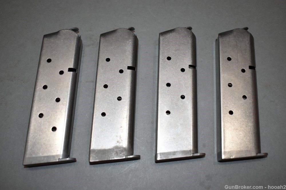 4 Factory Colt Metalform Stainless Steel 7 Rd 45 ACP 1911 Magazines-img-1