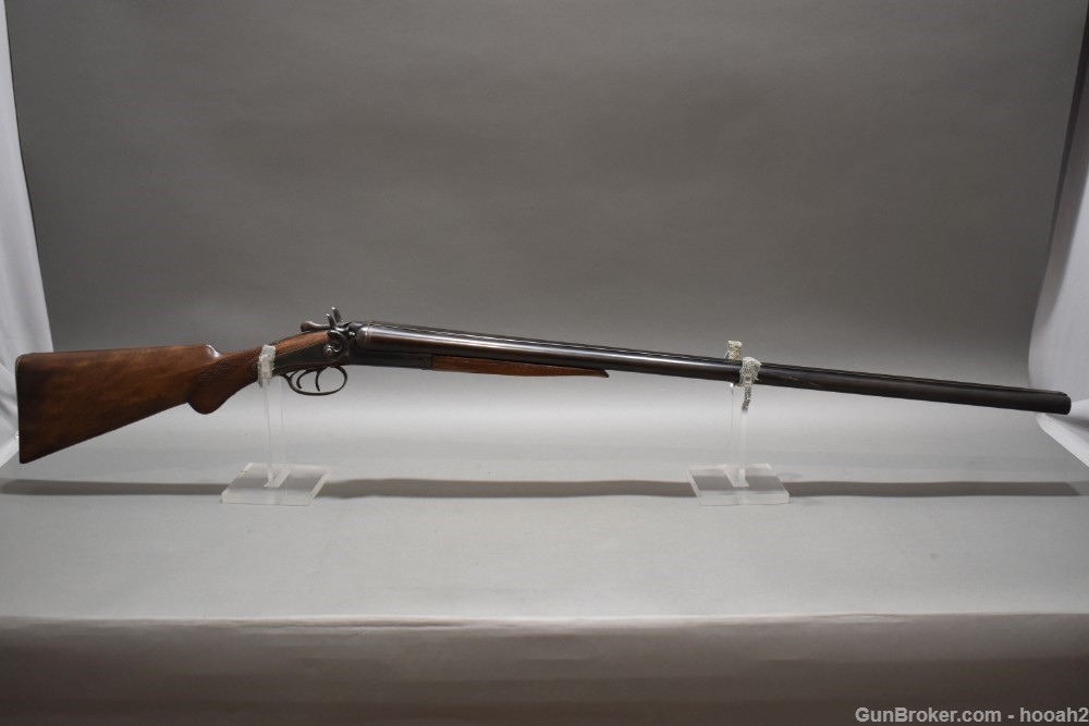 Belgian T Barker SxS Double Hammer Shotgun 2 3/4" 12 G C&R-img-0