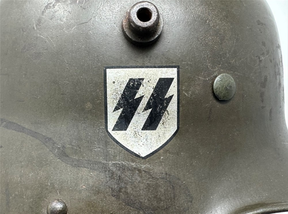 WW2 German SS DD Transitional Helmet WWII M16 M17 uniform si62-img-12