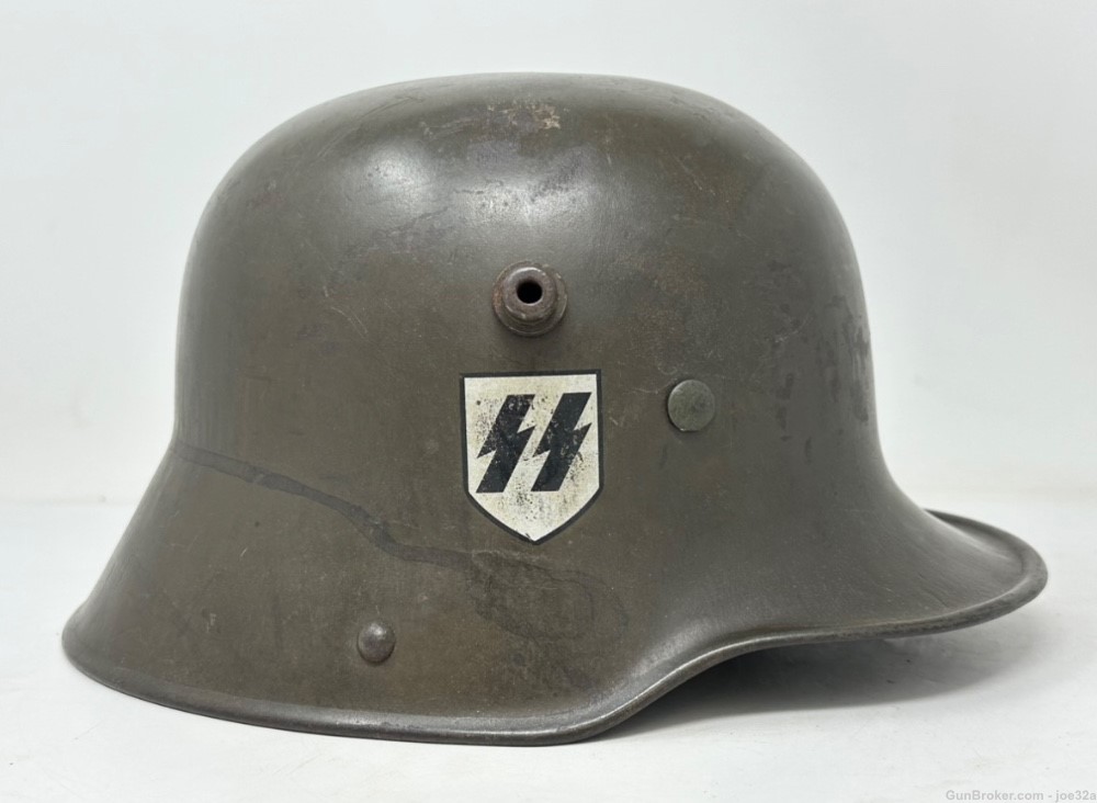 WW2 German SS DD Transitional Helmet WWII M16 M17 uniform si62-img-0