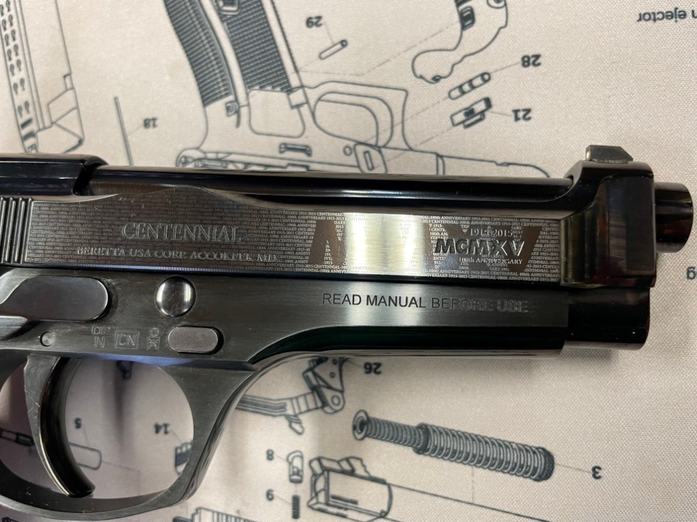 Beretta 92 Centennial 9mm 100 Year Anniversary NEW IN BOX -img-14