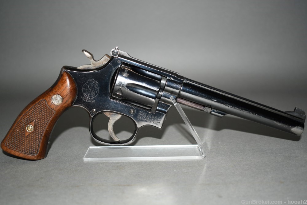 Smith & Wesson K22 Masterpiece 22 LR Double Action Revolver 1957-img-0