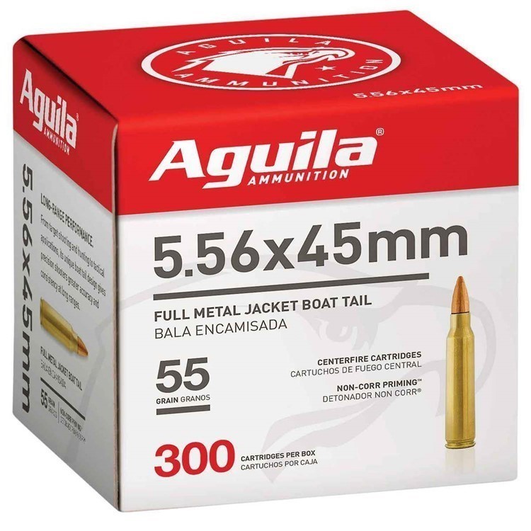AGUILA 5.56 55 GR FMJBT 300 ROUNDS BULK PACK 5.56x45mm-img-0