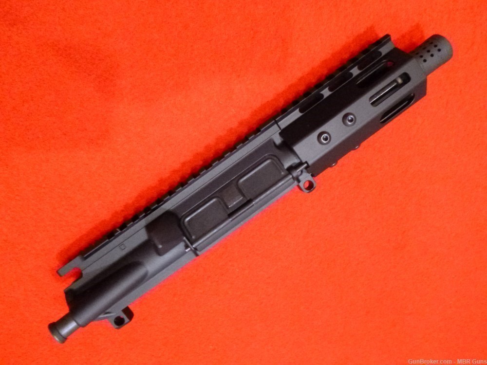 AR 15 .45 ACP Pistol Upper Assembly 4.5" Nitride Barrel 4" M-Lok Handguard-img-0