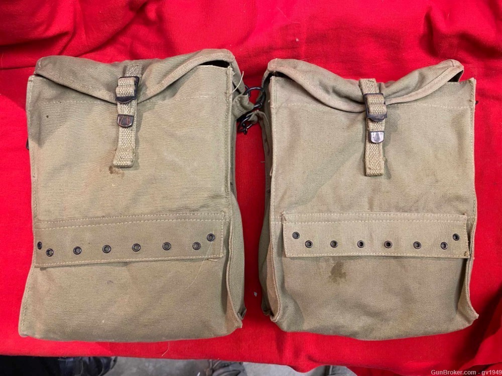 WW2 USGI Medic Pouches, Vial pouches & Suspenders COMPLETE-img-2
