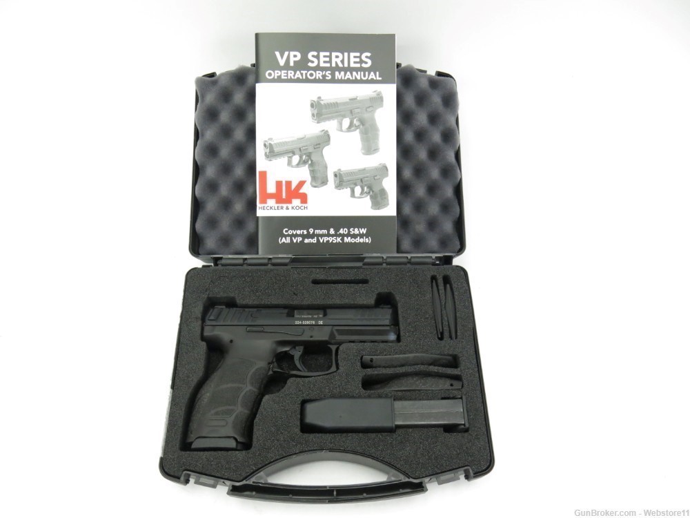 Heckler & Koch VP9 9MM 4" Semi-Automatic Pistol w/ 2 Magazines & Hard Case-img-0