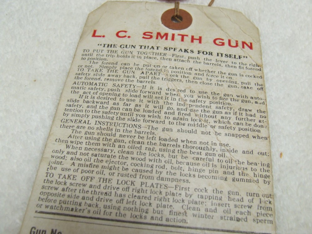L. C. SMITH Field Grade 12 ga. double barrel shotgun with original factory -img-21