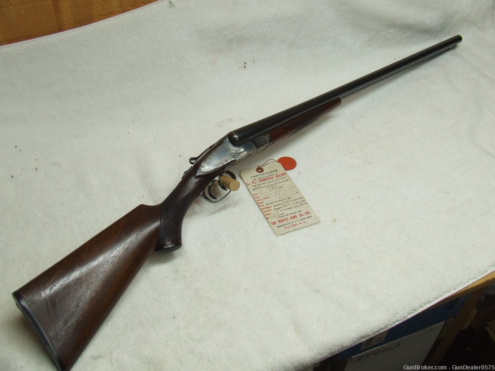 L. C. SMITH Field Grade 12 ga. double barrel shotgun with original factory -img-0