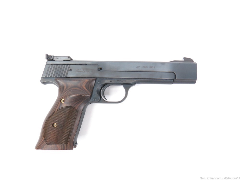 Smith & Wesson Model 41 5.5" 22LR Semi-Automatic Pistol w/ Hard Case-img-13