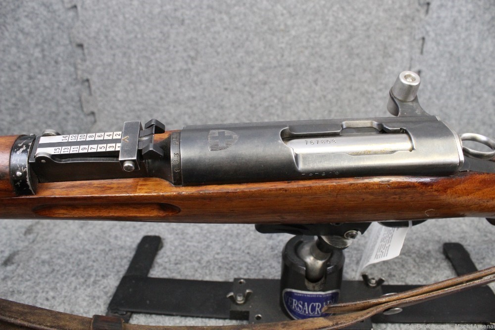 Swiss Surplus Model K31 7.5x55 Carbine Rifle with Matching Numbers-img-7