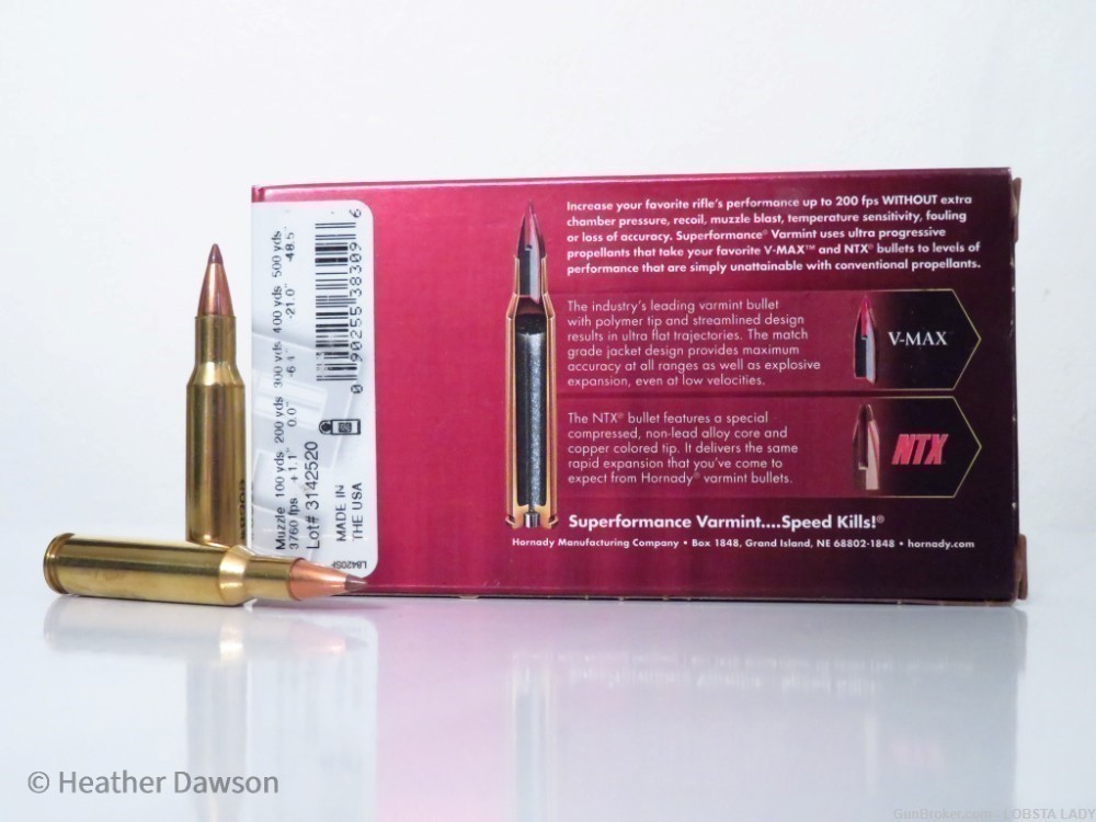 20 RDS HORNADY 222 Remington NTX 35 GR 3760 FPS VARMINT KILLER #8309-img-3