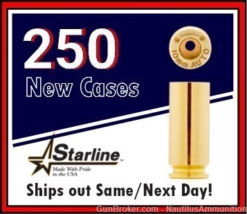 10mm Brass, Starline 10mm Auto Brass-img-0