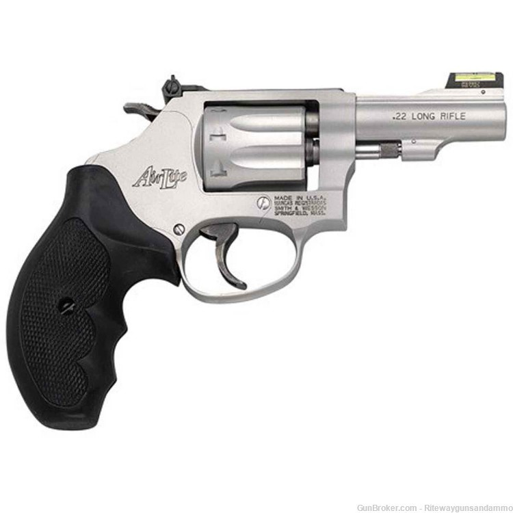 Smith & Wesson Model 317 Kit Gun 22 Long Rifle 3in Stainless Revolver -img-0