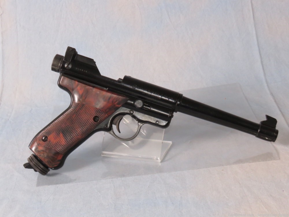 Crosman Mark I Target Air Pistol w/ Box & Papers * Vintage Pellet Gun 1-img-1
